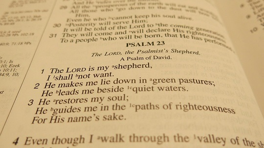 bible passage psalm 23